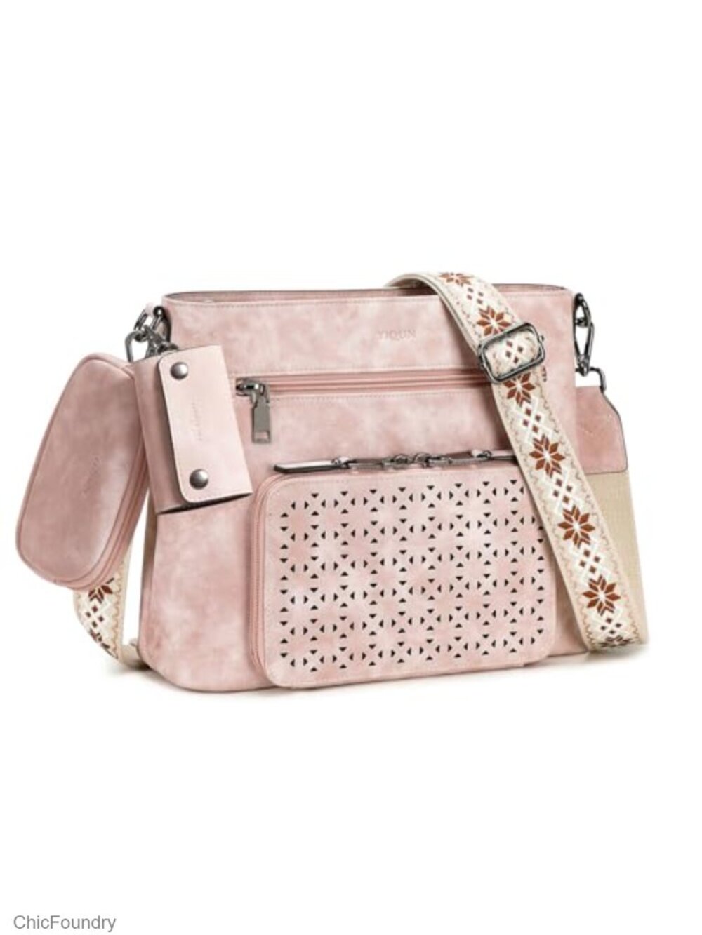 Women's Medium PU Leather Crossbody Purse with RFID Wallet
